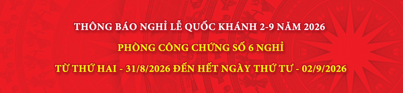 ThÃ´ng bÃ¡o nghá»‰ lá»… 1/1/2026